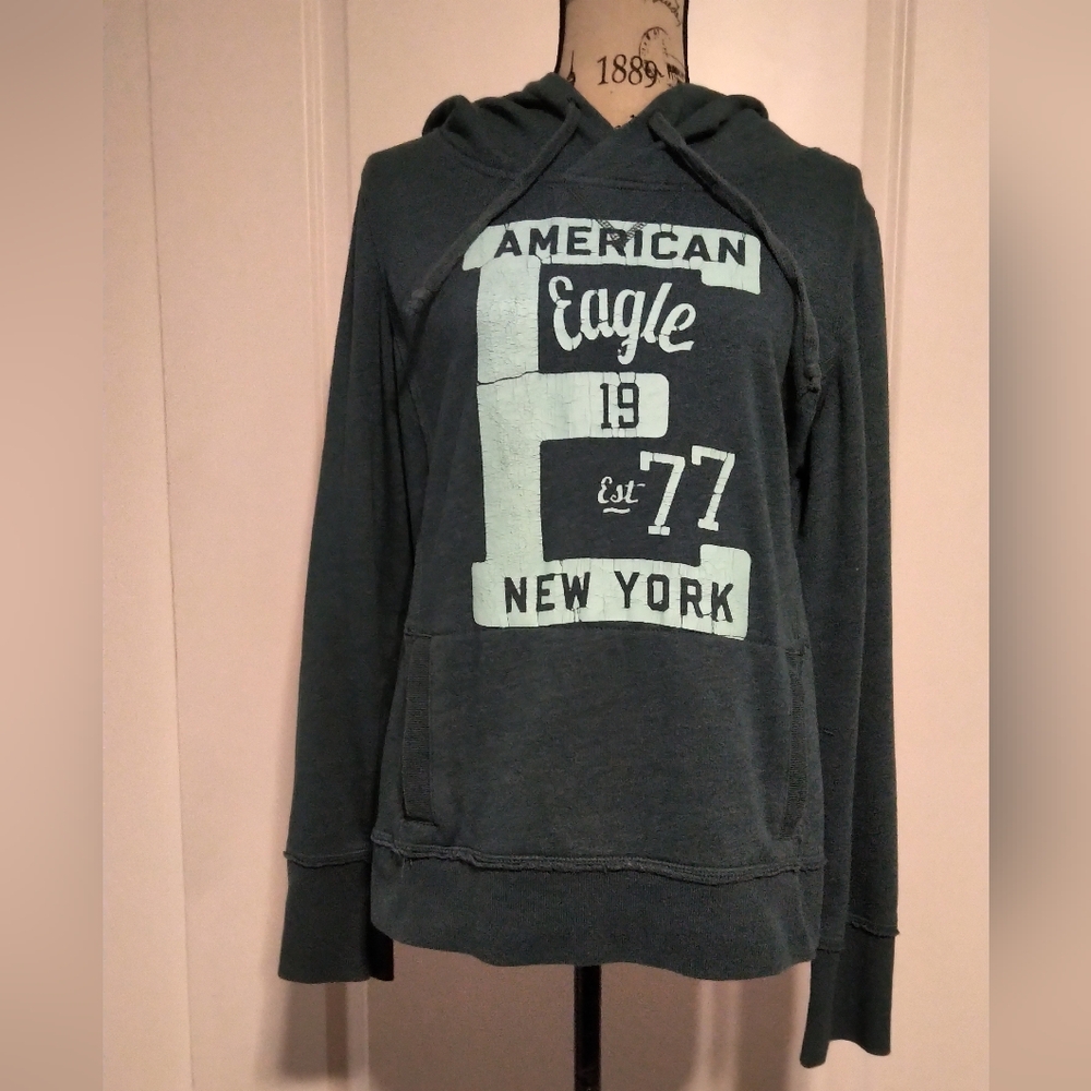 BRAND NEW American Eagle Hoodie Dark Green Sweatshirt - Size L